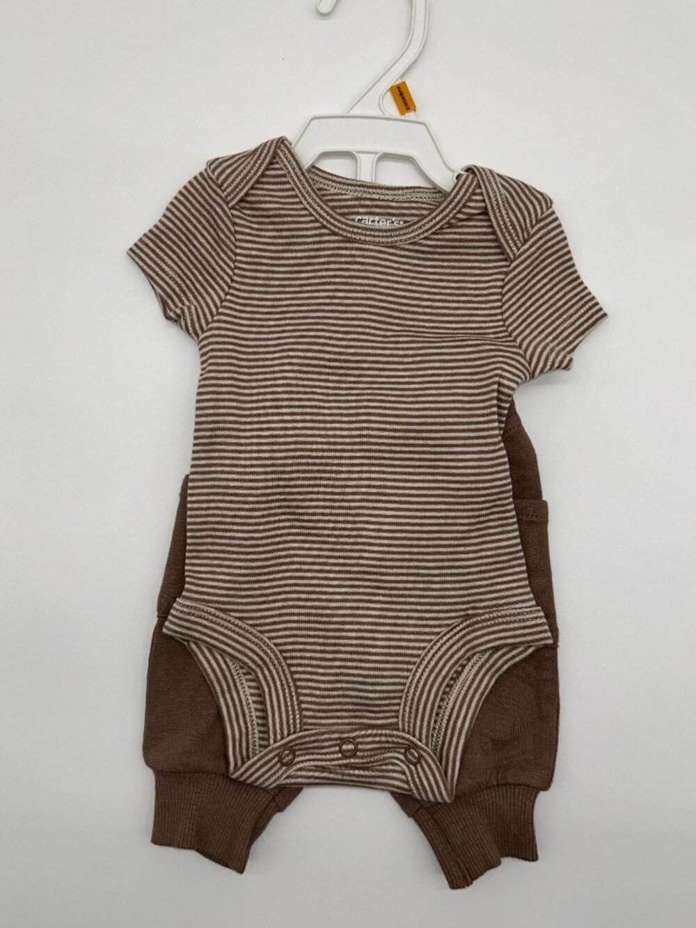 Newborn Carters Brown Striped Outfit set